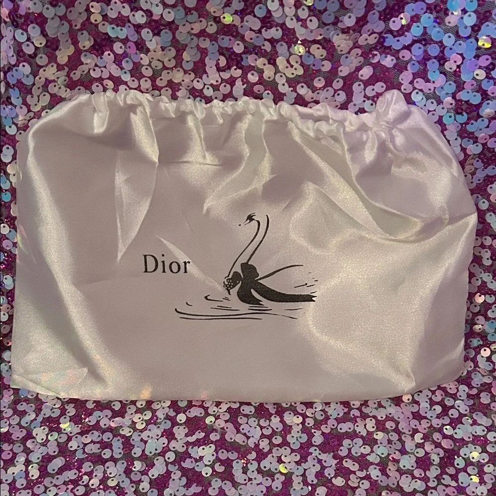 Pink Dior Clutch with Silver Accents